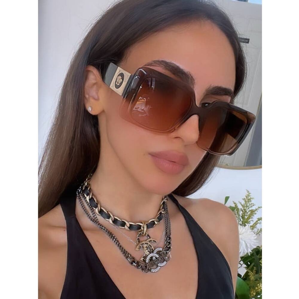 NEW Versace VE4405 Brown Gradient Sunglasses